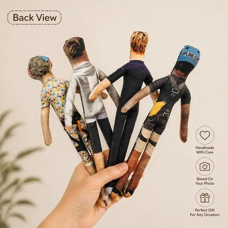 Custom Mini Me Doll with Poseable Body – Custom Talking Dolls Gifts for Friends Custom Ugly Dolls Custom Photo Plush Toys