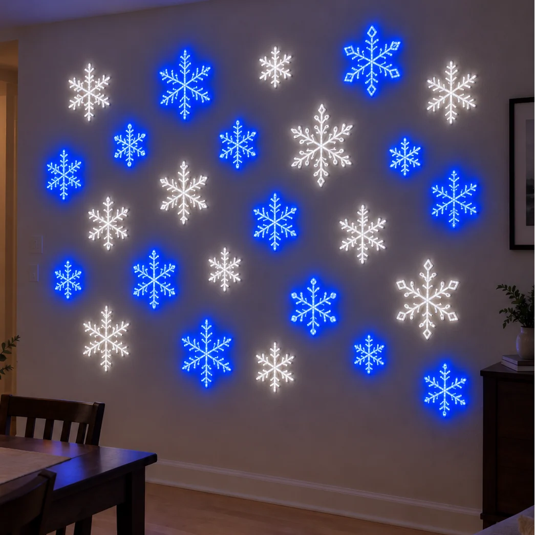 Snowflake LED Wall Set Night Light