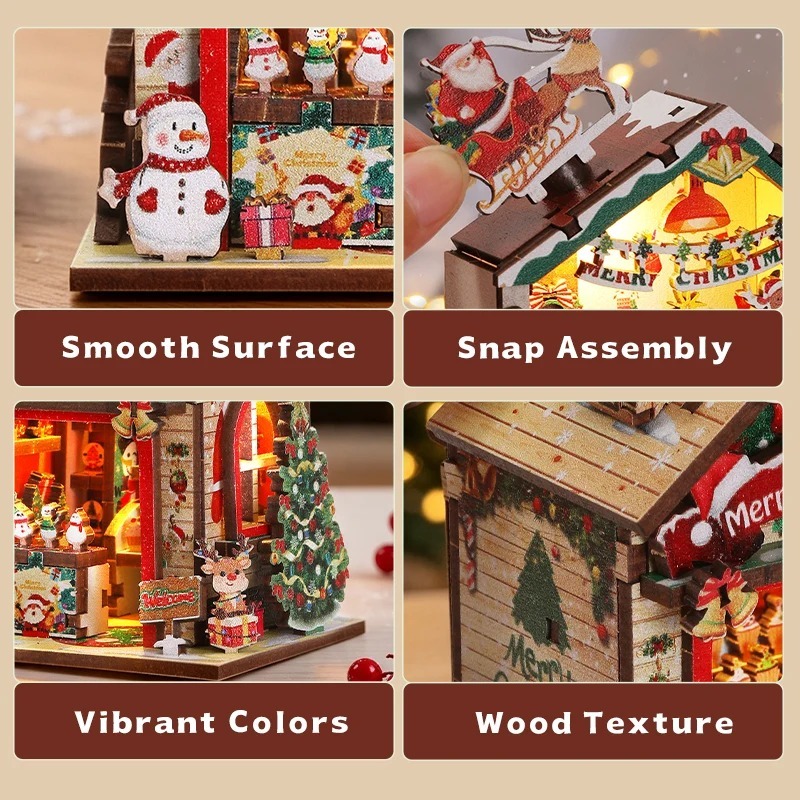 DIY Fridge Magnets  Christmas & Halloween 3D puzzle toys, gifts for boys and girls.