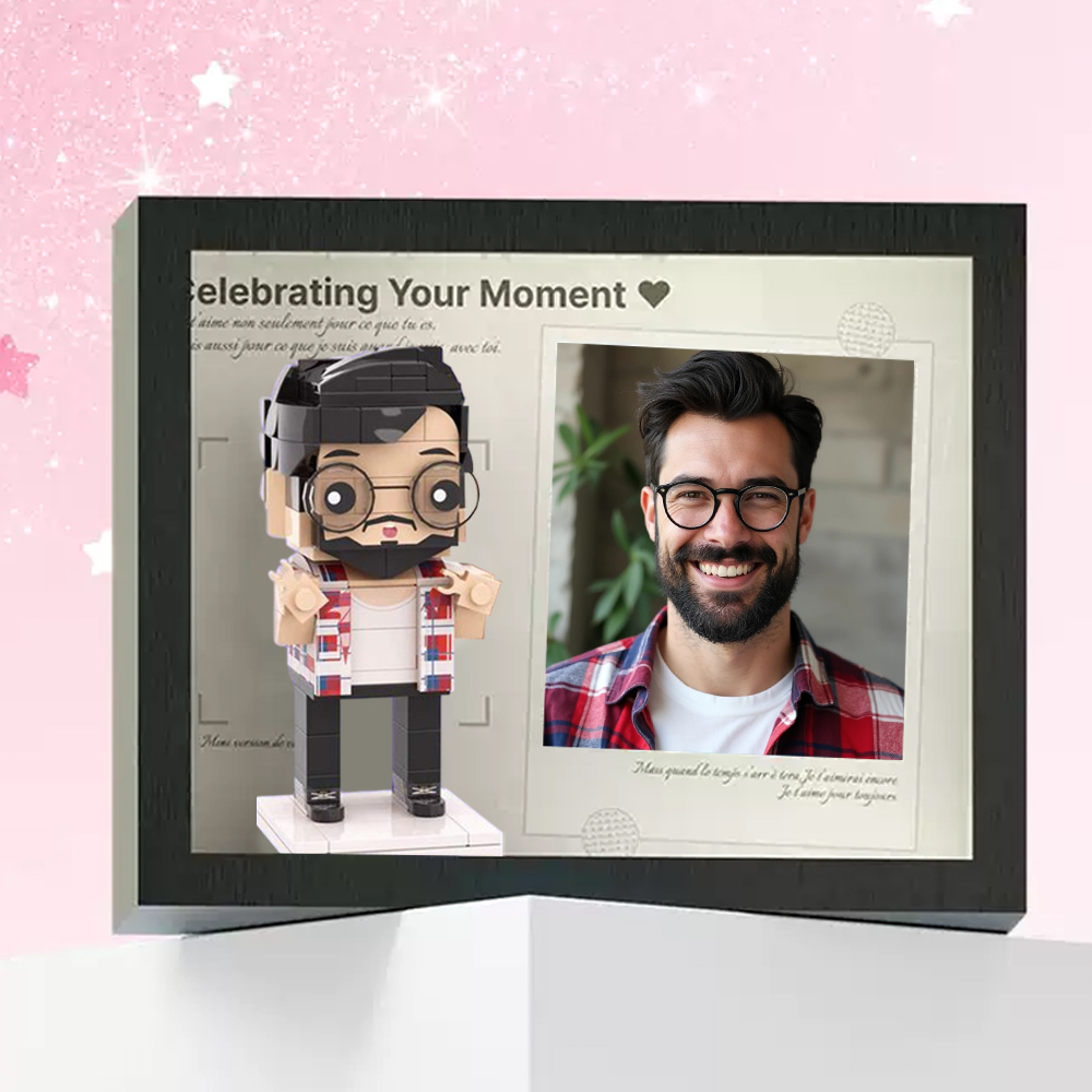 Photo Framed Full Body Custom Brick Figures Small Particle Block Toy Brick Me Gifts -