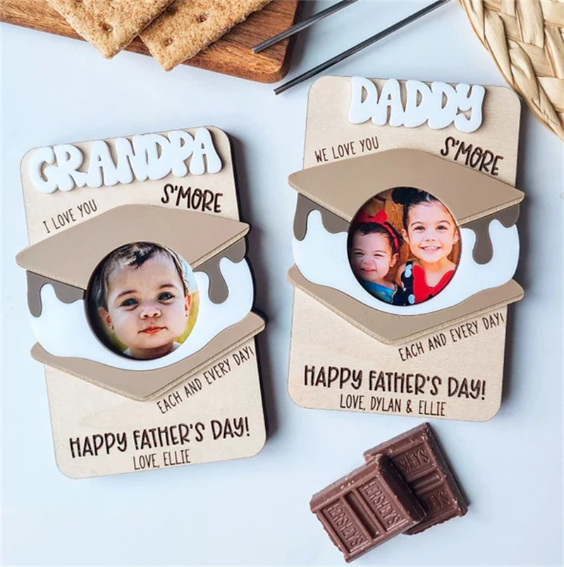Father's Day Fridge Photo Magnet | Father's Day Gift | Gift for Dad | Gift for Grandpa | Photo Frame | Photo Magnet | Personalized Gift