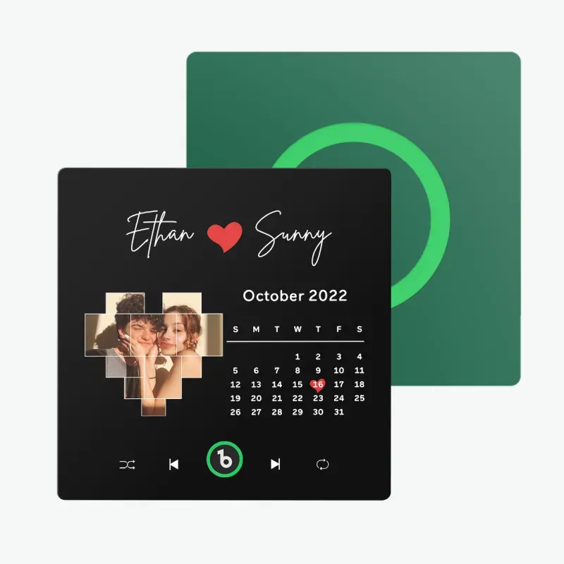 New 4.0 Upgrade Custom Music Fridge Magnet Colorful Frame Album Fridge Magnet Can Play Songs Gift for Couple