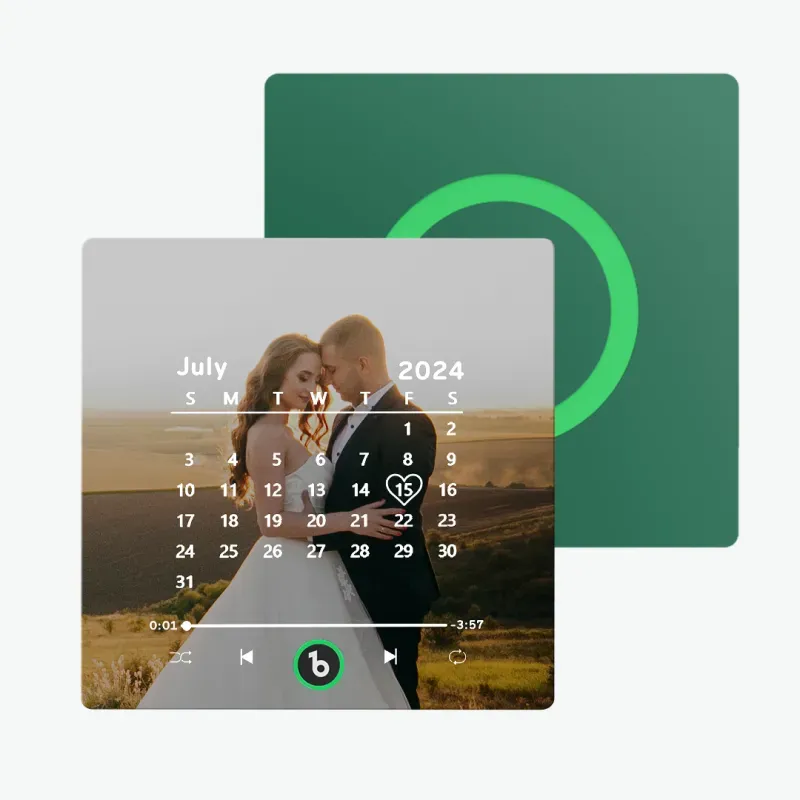 New 4.0 Upgrade Custom Music Fridge Magnet Colorful Frame Album Fridge Magnet Can Play Songs Gift for Couple