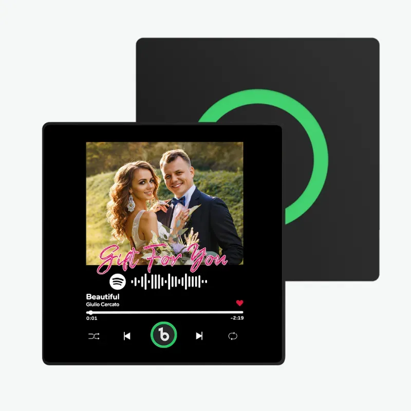 New 4.0 Upgrade Custom Music Fridge Magnet Colorful Frame Album Fridge Magnet Can Play Songs Gift for Couple