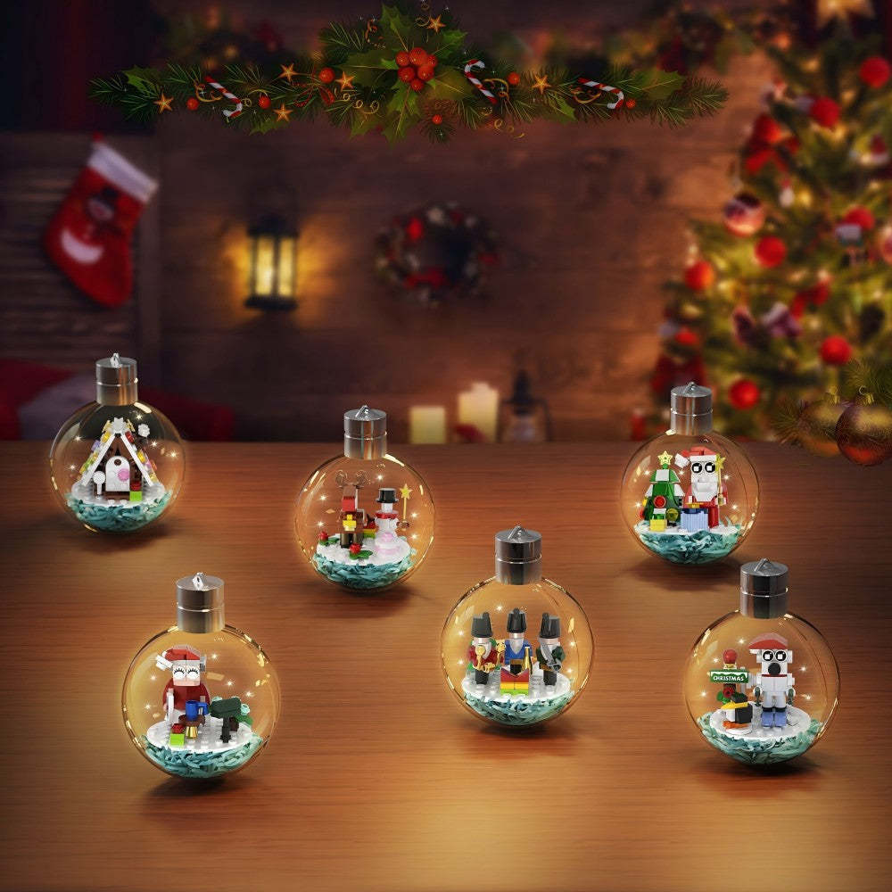 Build-Your-Own Christmas Tree Block Ornament Best Christmas Gift Block Balls Chritmas Gift To Remember - minebrickuk