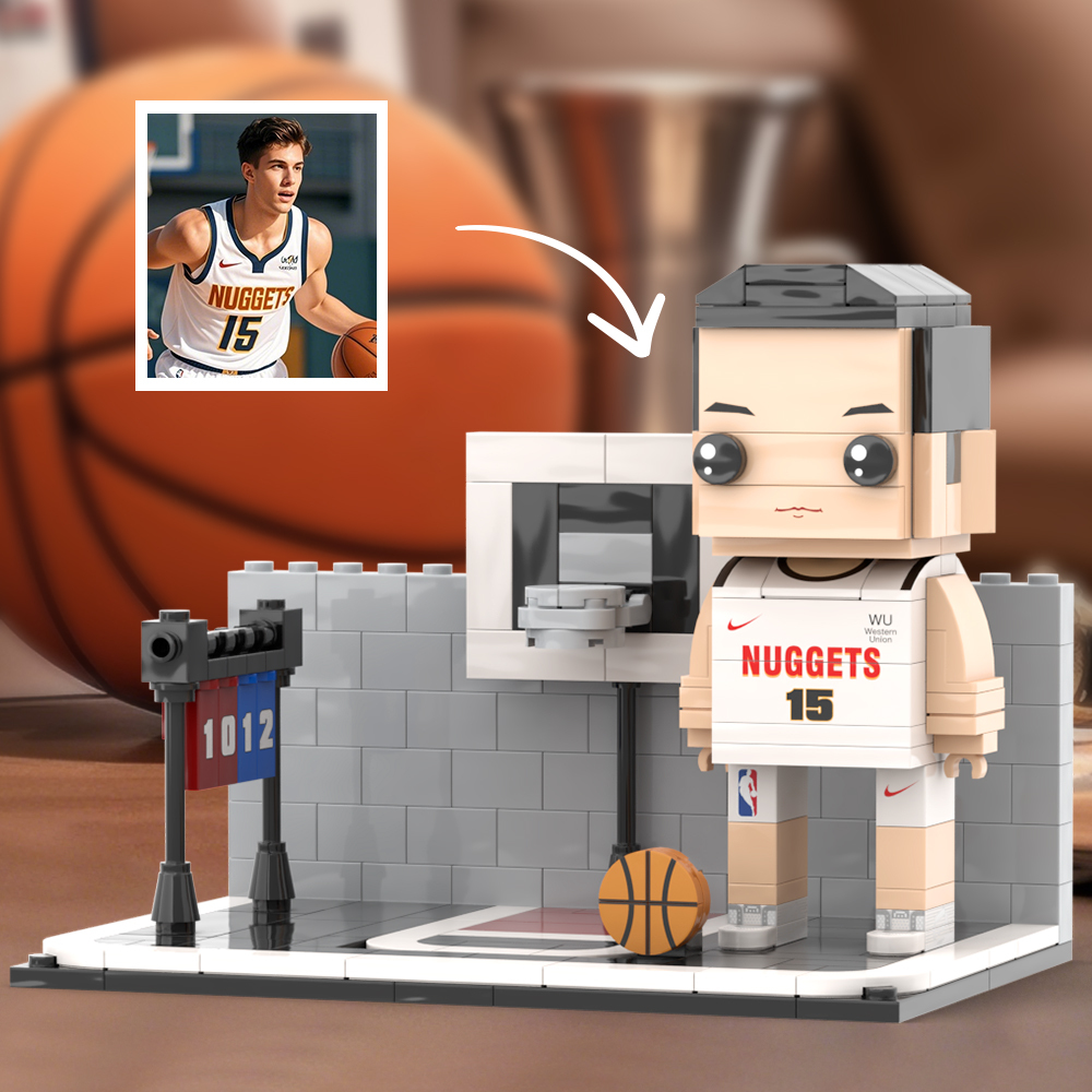 Basketball players Gift Customizable 1 Person Gift Full Body Custom Brick Figures - 