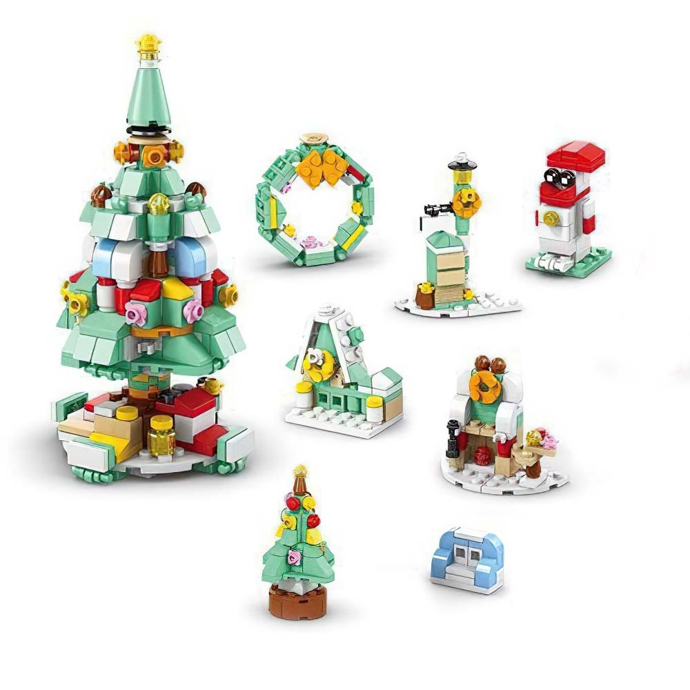 Santa Brick Figures Surprise Blind Box 24 Calendar Countdown Gift Box Nutcracker Brick Figures Blind Box - minebrickuk