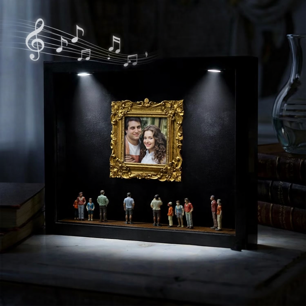 Museum of Us Frame Personalized Couples Gift for Her Cute Miniature Museum Gifts Meaningful Gift Valentine's Day Anniversary Gift - 