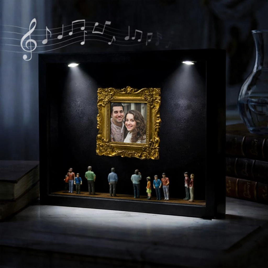 Museum of Us Frame Personalized Couples Gift for Her Cute Miniature Museum Gifts Meaningful Gift Valentine's Day Anniversary Gift - 