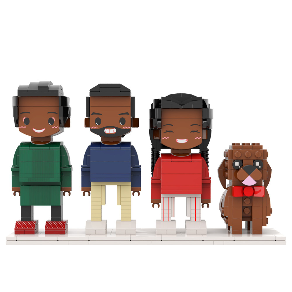 Personalized 1 People Fully Body People With Dog and Cat Pets Family Gifts