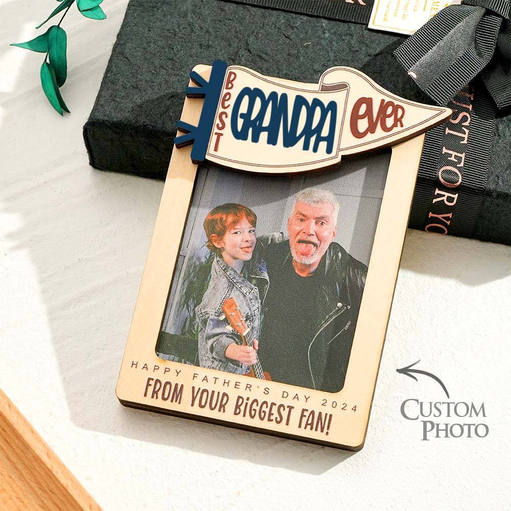 Father's Day Gift Fridge Photo Magnet,, Gift for Dad, Father��s Day, Car Visor Clip, Personalized Picture Frame, Car Visor Clip, Grandparent
