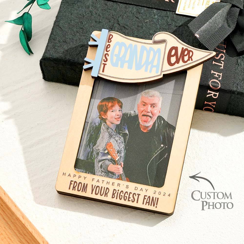 Father's Day Gift Fridge Photo Magnet,, Gift for Dad, Father��s Day, Car Visor Clip, Personalized Picture Frame, Car Visor Clip, Grandparent