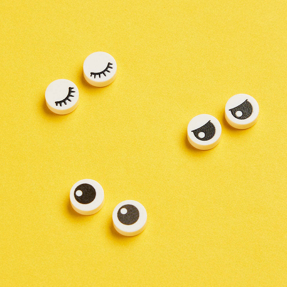 Birck Figures Replaceable Eye Accessories Eyes Closed. Eyes Half Open. Eyes Open.