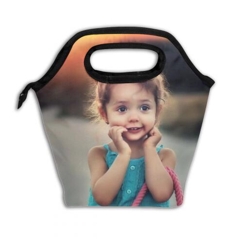 personalized photo lunch bag
