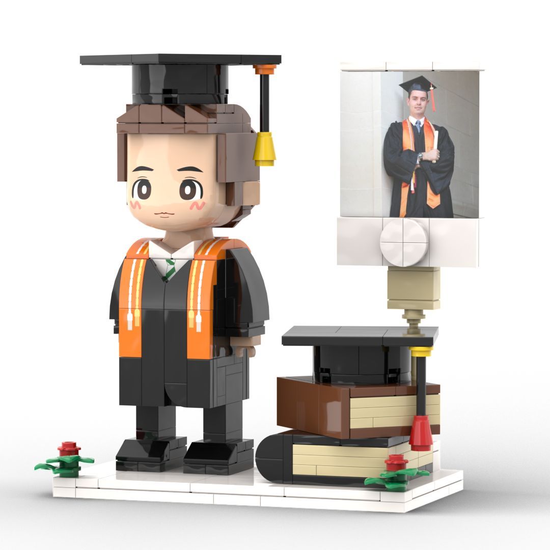 Footballer Gift Customizable 1 Person Gift Full Body Custom Brick Figures - 