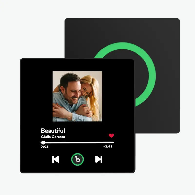 New 4.0 Upgrade Custom Music Fridge Magnet Colorful Frame Album Fridge Magnet Can Play Songs Gift for Couple