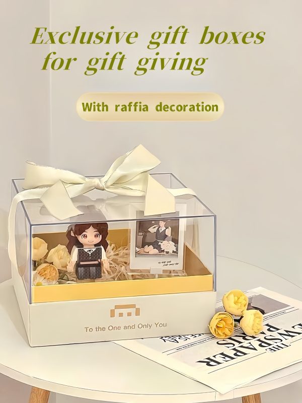 (No Brick Figures) Exclusive transparent acrylic gift box