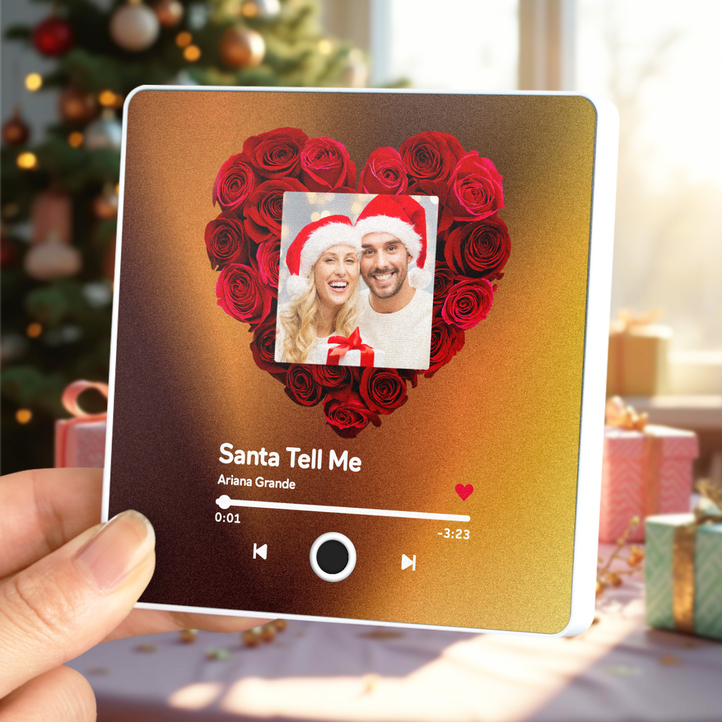 Personalized Music Fridge Magnet Customized Album Fridge Magnet Can Play Songs Christmas Gift