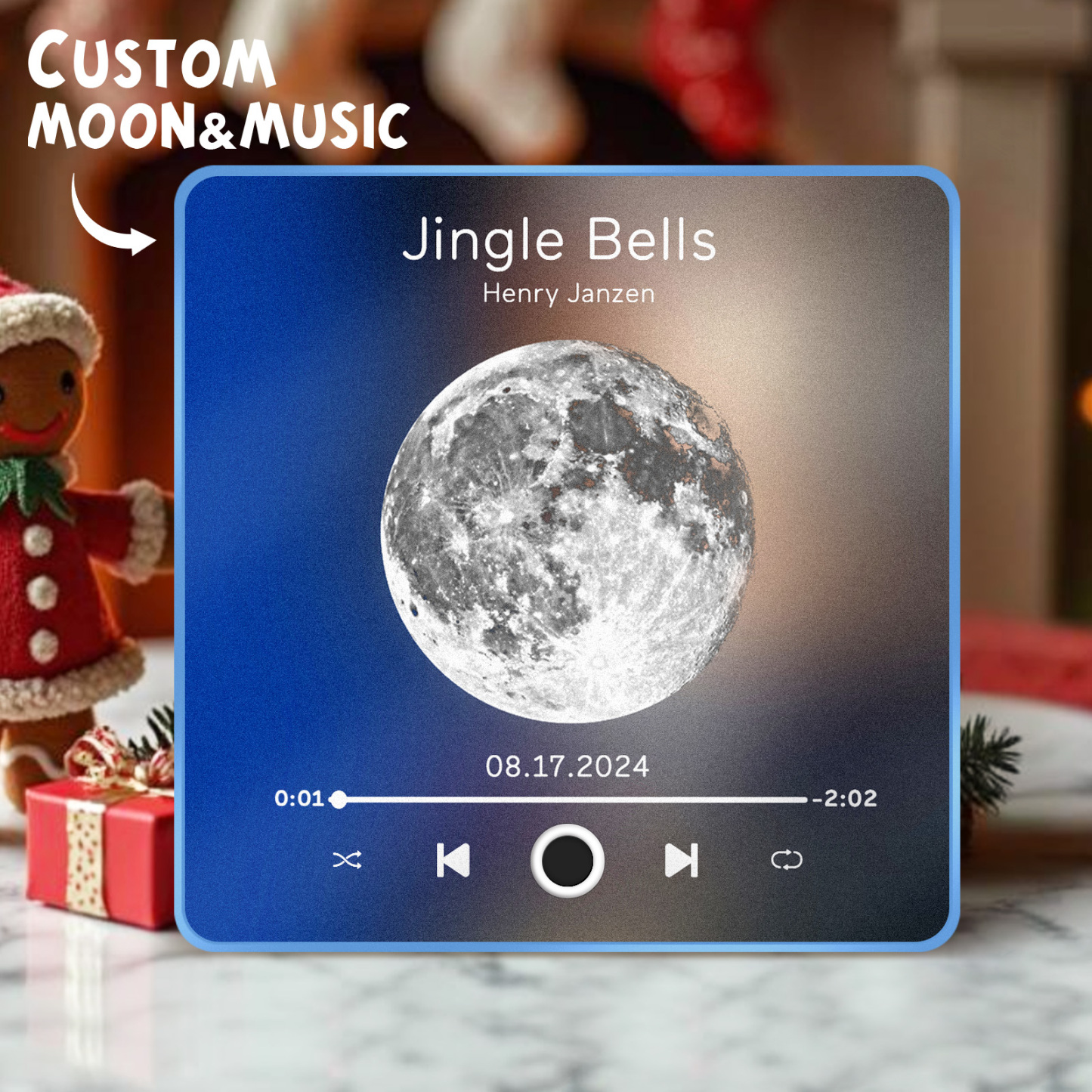 Personalized Music Fridge Magnet Customized Album Fridge Magnet Can Play Songs Christmas Gift