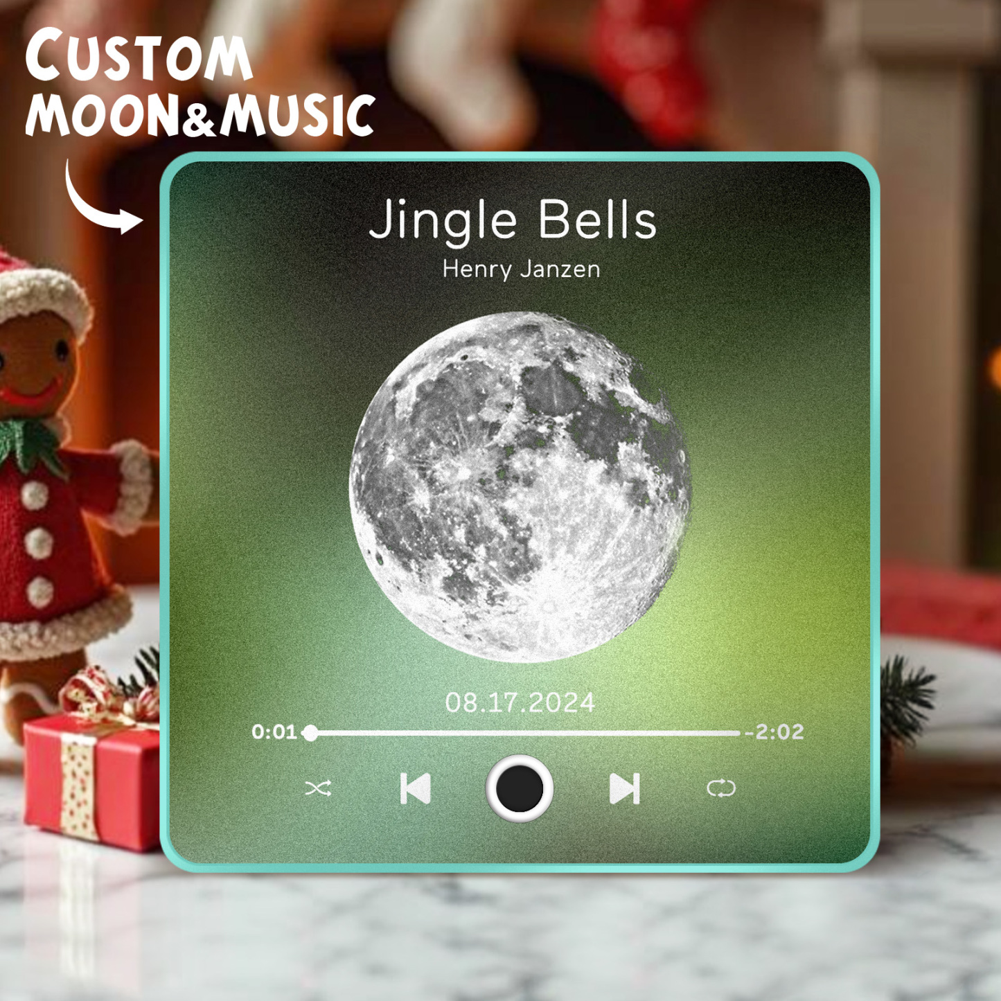 Personalized Music Fridge Magnet Customized Album Fridge Magnet Can Play Songs Christmas Gift