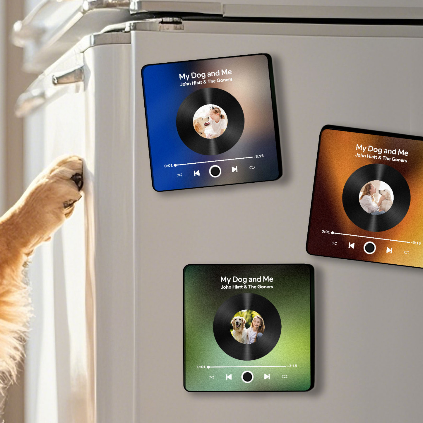 Personalized  Photo Music Fridge Magnet Christmas Gifts for Lovers Personalized Music Magnets Can Play Songs Christmas Gift