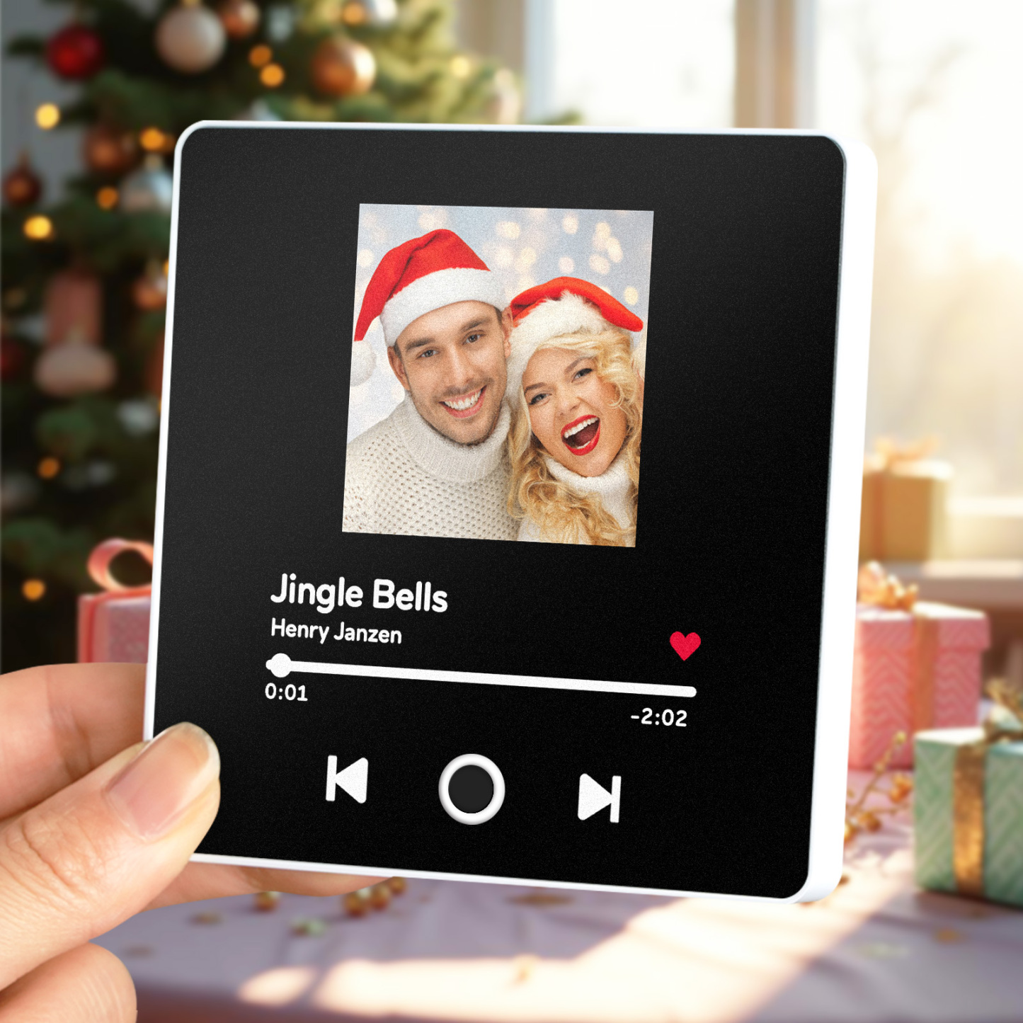 Personalized Music Fridge Magnet Customized Album Fridge Magnet Can Play Songs Christmas Gift