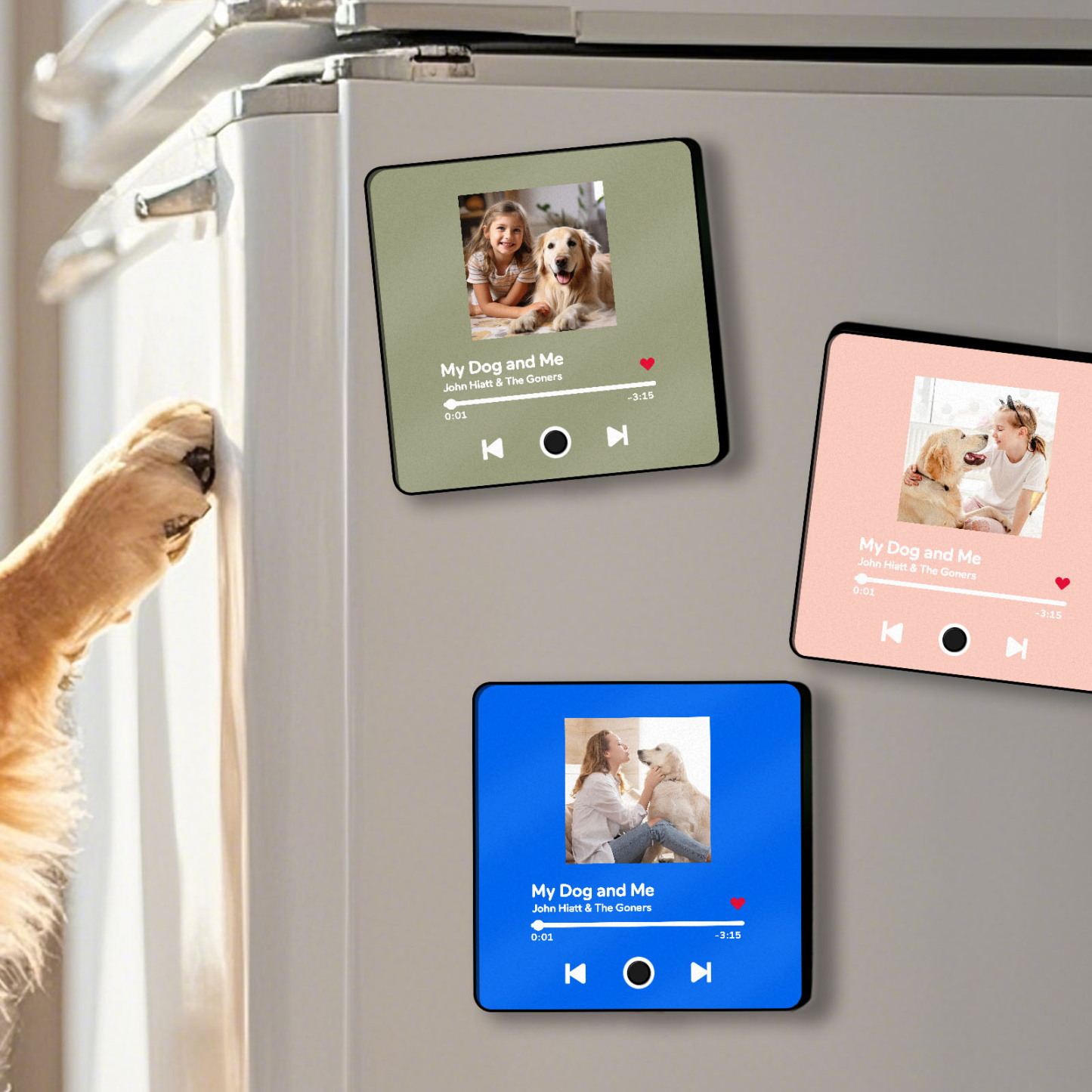 Personalized  Photo Music Fridge Magnet Christmas Gifts for Lovers Personalized Music Magnets Can Play Songs Christmas Gift