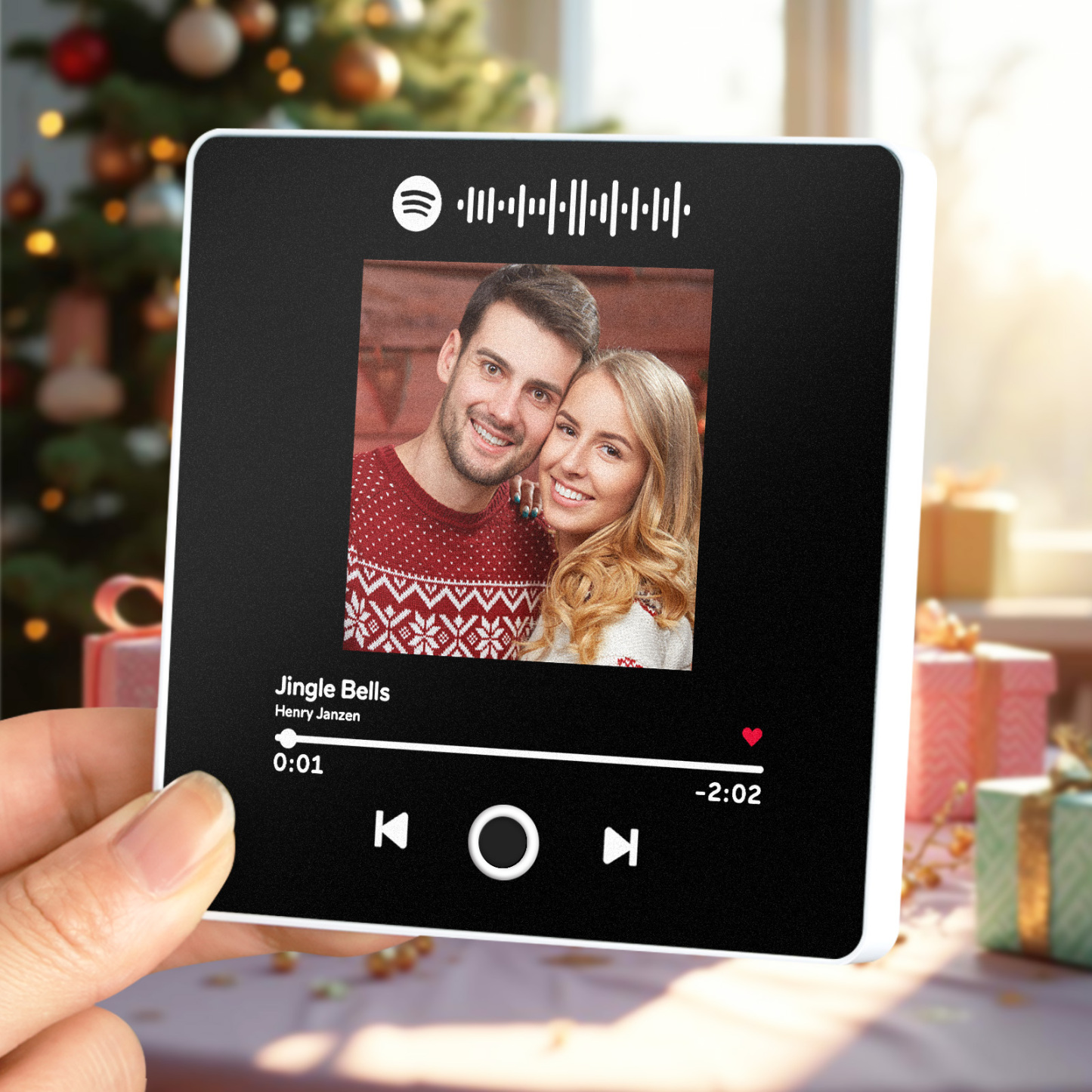 Personalized Music Fridge Magnet Customized Album Fridge Magnet Can Play Songs Christmas Gift
