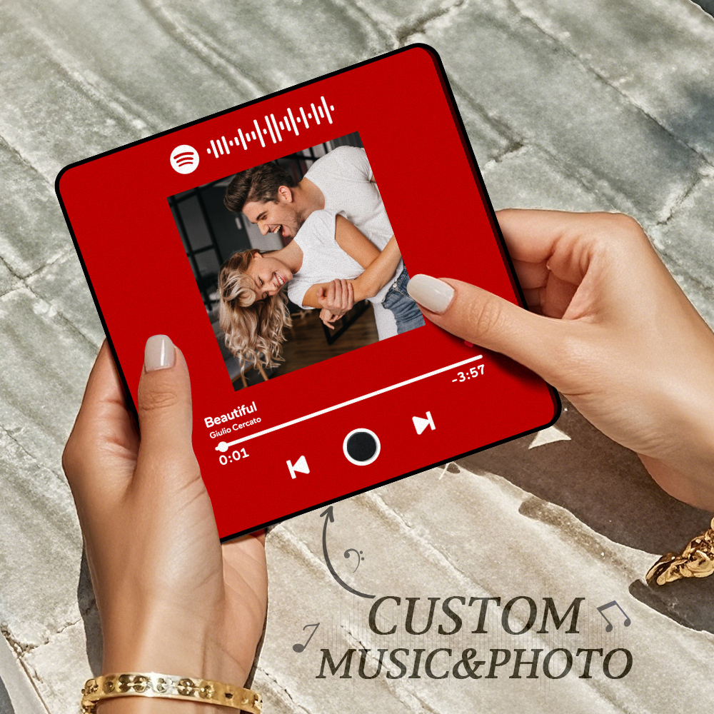 Personalized Photo Album Fridge Magnet Music Wall Photo Sticker Music Movement That Can Be Played Without Cell Phone Music Fridge Magnet Pro - Get Photo Blanket