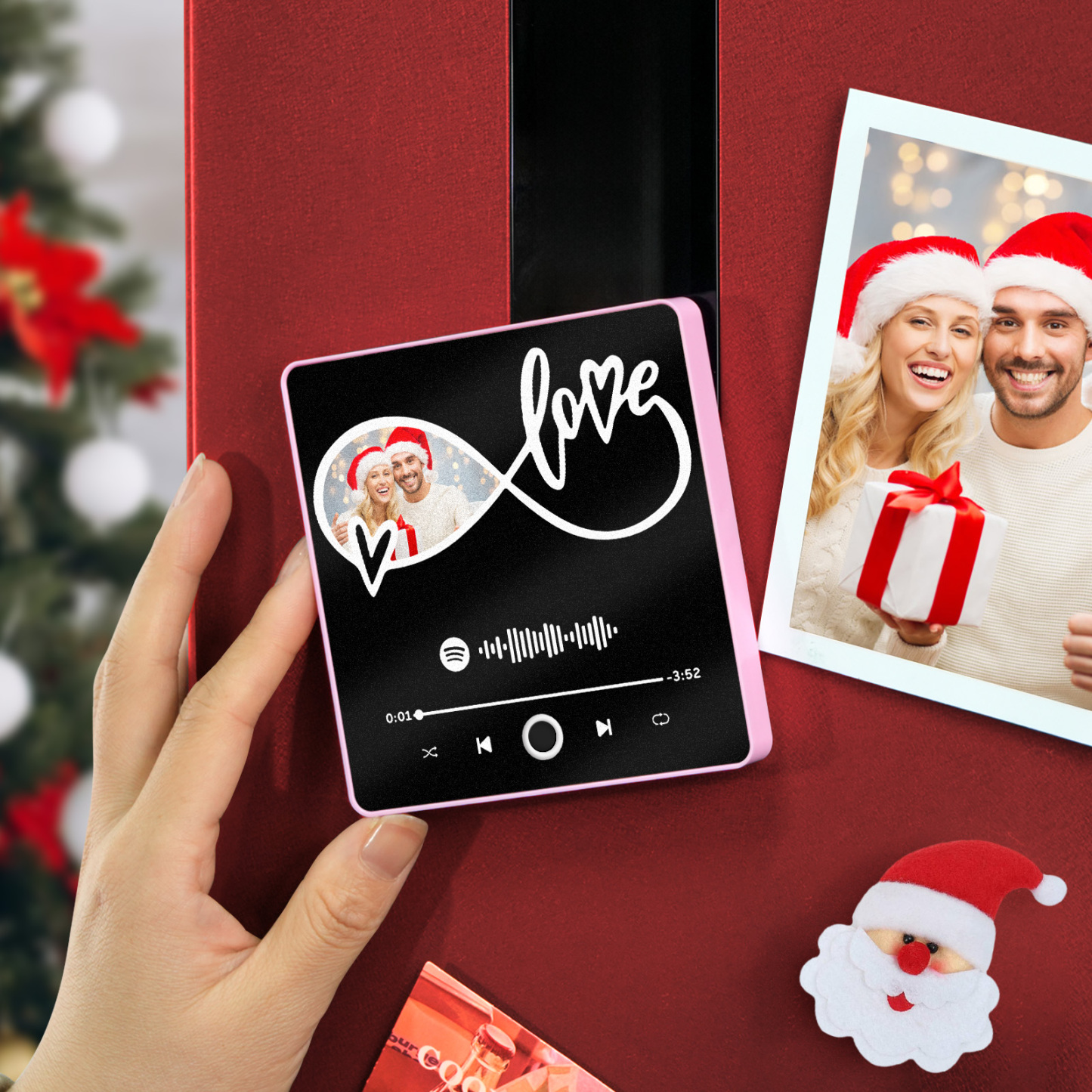 Personalized Music Fridge Magnet Customized Album Fridge Magnet Can Play Songs Christmas Gift
