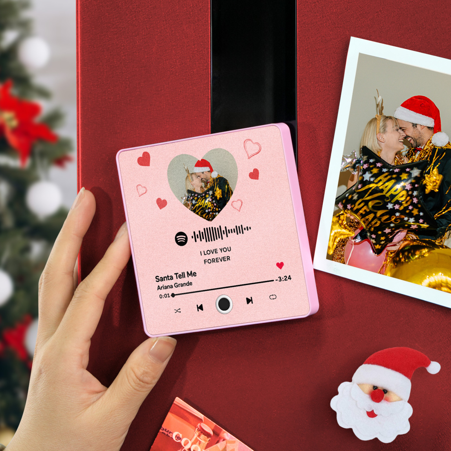 Personalized Music Fridge Magnet Customized Album Fridge Magnet Can Play Songs Christmas Gift