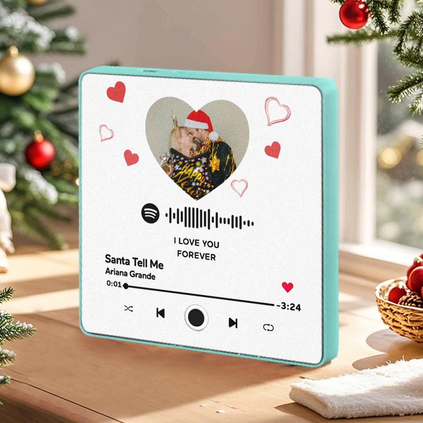 Personalized Music Fridge Magnet Customized Album Fridge Magnet Can Play Songs Christmas Gift