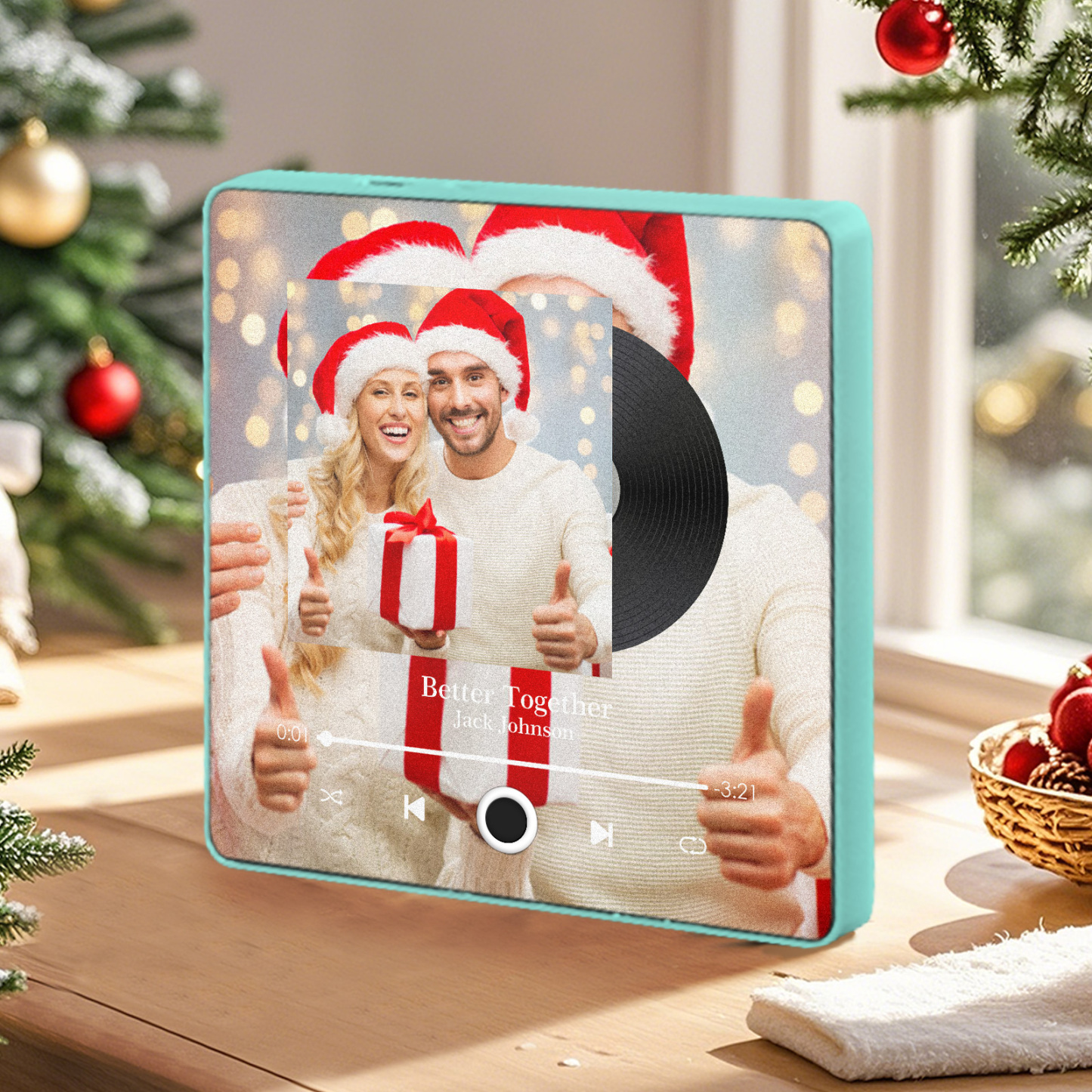 Personalized Music Fridge Magnet Customized Album Fridge Magnet Can Play Songs Christmas Gift