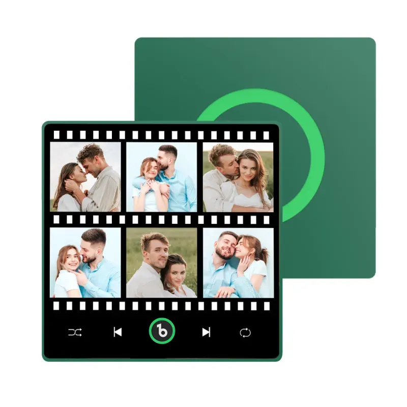 New Upgrade Custom Music Fridge Magnet Colorful Frame Album Fridge Magnet Can Play Songs Gift for Couple Valentine's Day Gifts