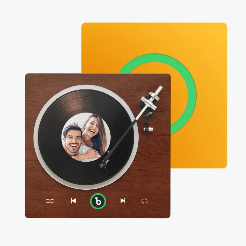 New Upgrade Custom Music Fridge Magnet Colorful Frame Album Fridge Magnet Can Play Songs Gift for Couple Valentine's Day Gifts