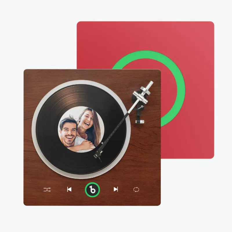 New Upgrade Custom Music Fridge Magnet Colorful Frame Album Fridge Magnet Can Play Songs Gift for Couple Valentine's Day Gifts