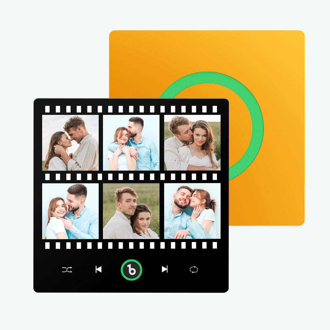 New 4.0 Upgrade Custom Music Fridge Magnet Film Style Fridge Magnet Gift for Lover - Get Photo Blanket