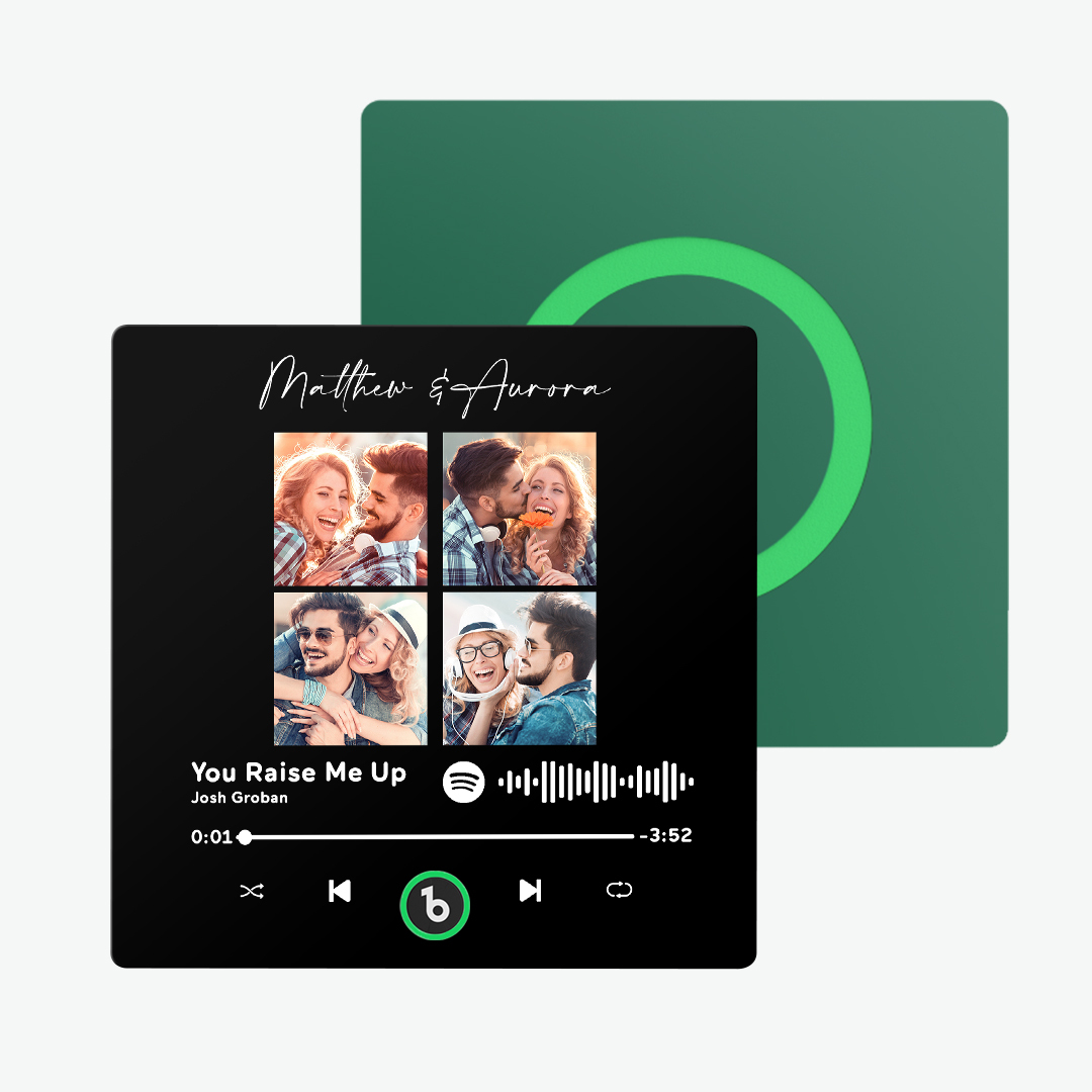 Custom Music & Photo Fridge Magnet FridgeBeats Pro Supports Bluetooth Connectivity New 4.0 Upgrade Colorful Frame Album Fridge Magnet Gifts for Christmas