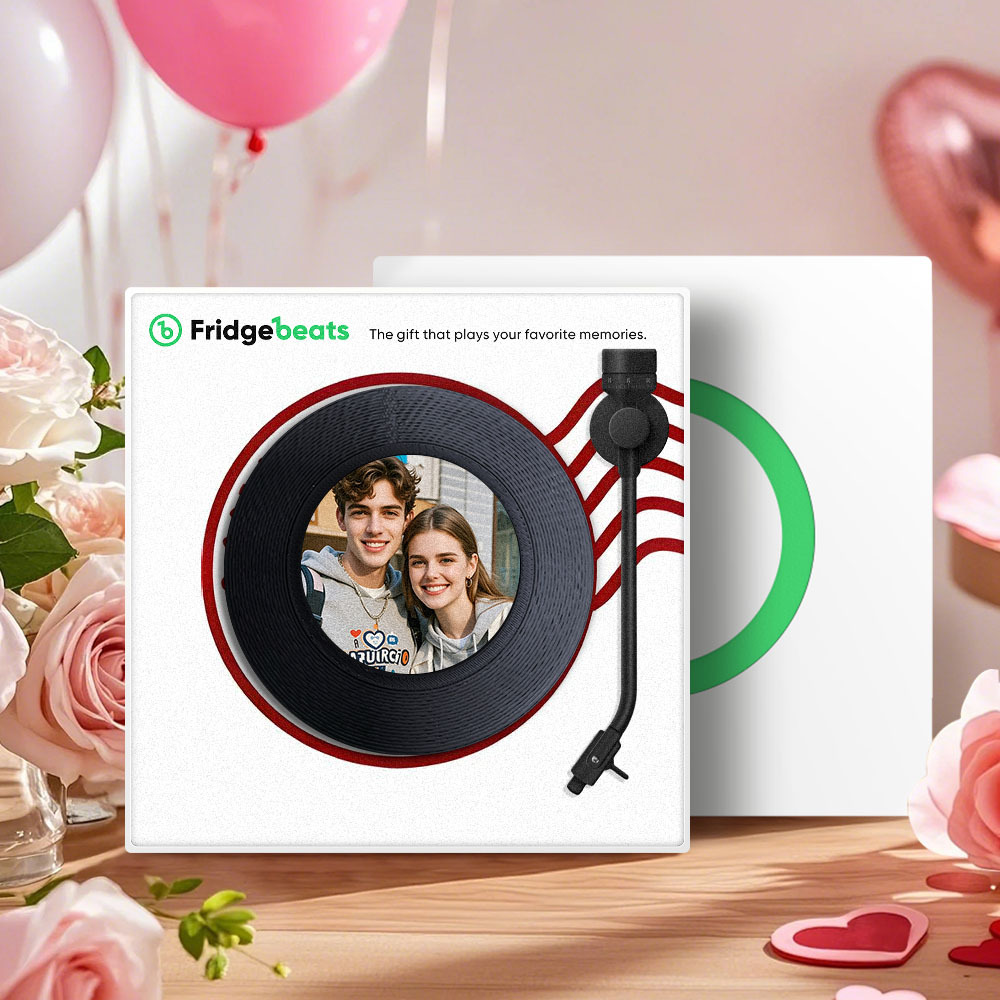 Custom Music and Photo Fridge Magnet NFC Song Fridge Magnets Valentine's Day Gifts - Get Photo Blanket