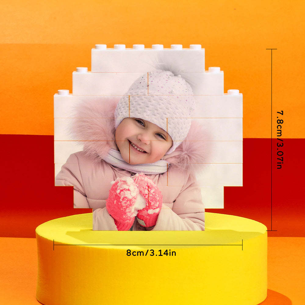 Custom Photo Building Bricks Personalised Block Octagon Shape - 