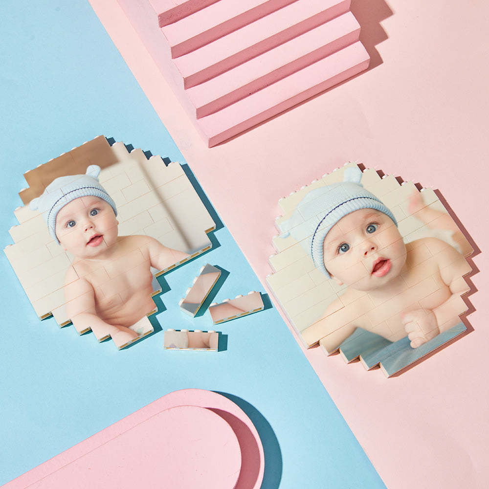 Custom Photo Building Bricks Personalised Block Octagon Shape - 