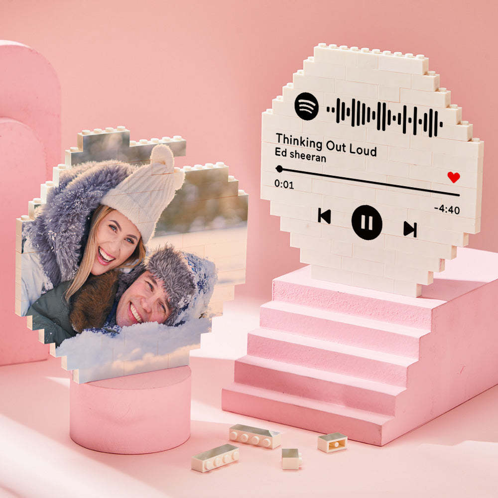 Custom Photo Building Bricks Personalised Block Octagon Shape - 