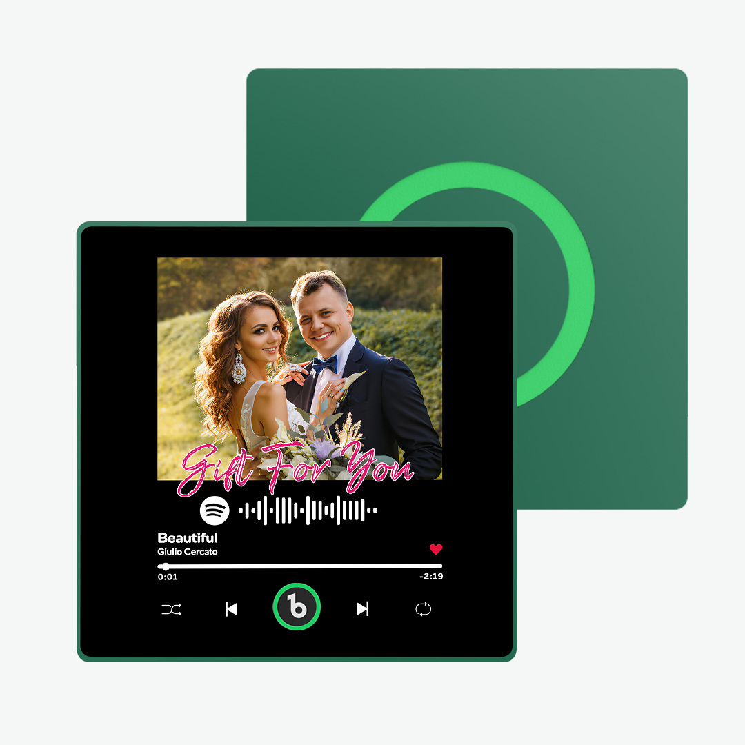 Custom Music Fridge Magnet with Colorful Frame Personalized Spotify Fridge Magnet with Photo Wedding Gift - Get Photo Blanket