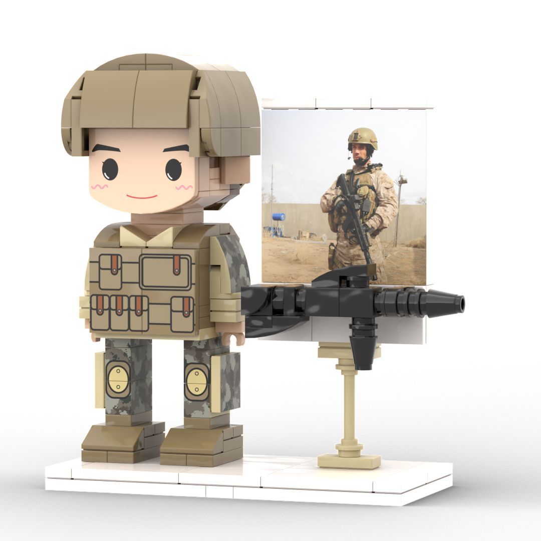 Gift for Baseballer Customizable 1 Person Gift Full Body Custom Brick Figures - 
