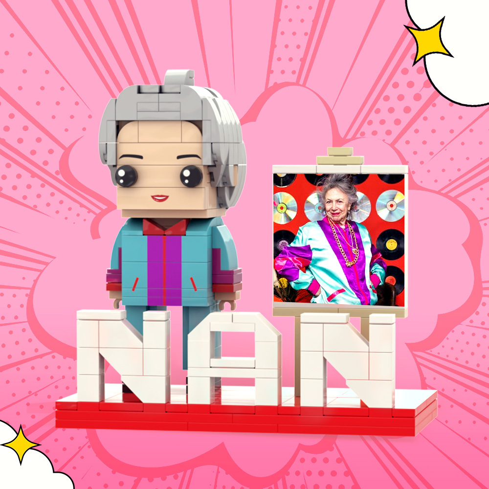 Gift For Mam Custom Brick Figures Full Body Customizable 1 People - 