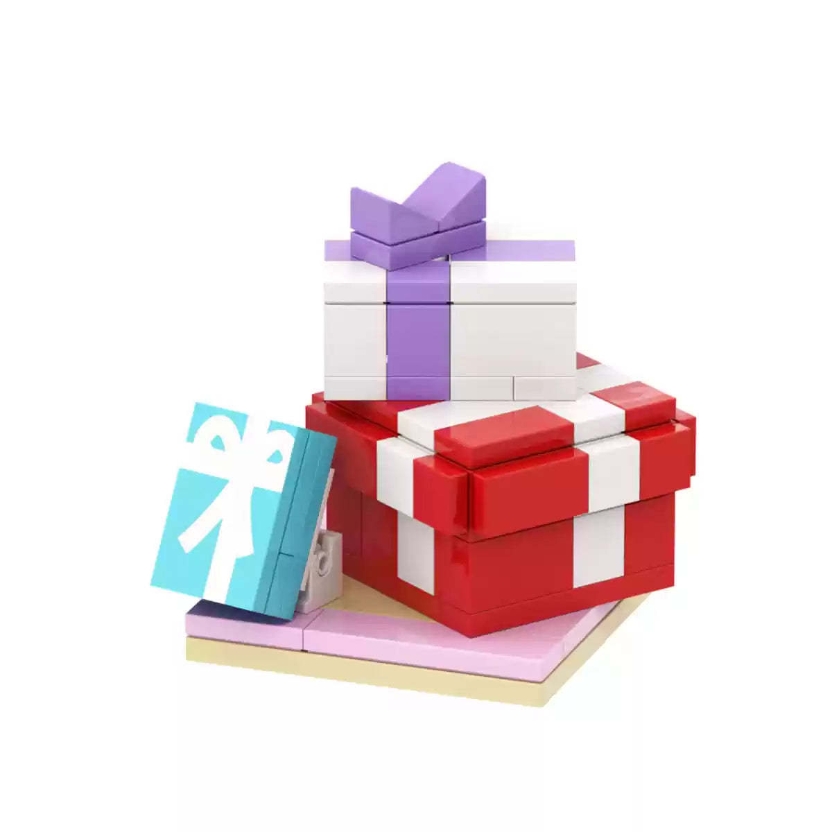 Purple Gift Box Accessories - minebrickuk