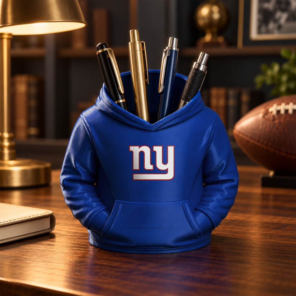 3D Printed Football Hoodie Pen Holder | Team Desk Organizer - 