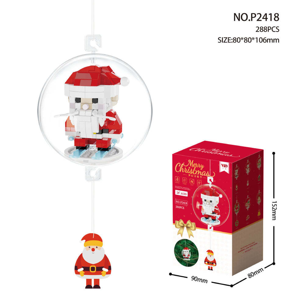 Christmas Building Block Ornament Christmas Block Balls Gift for Kids - minebrickuk