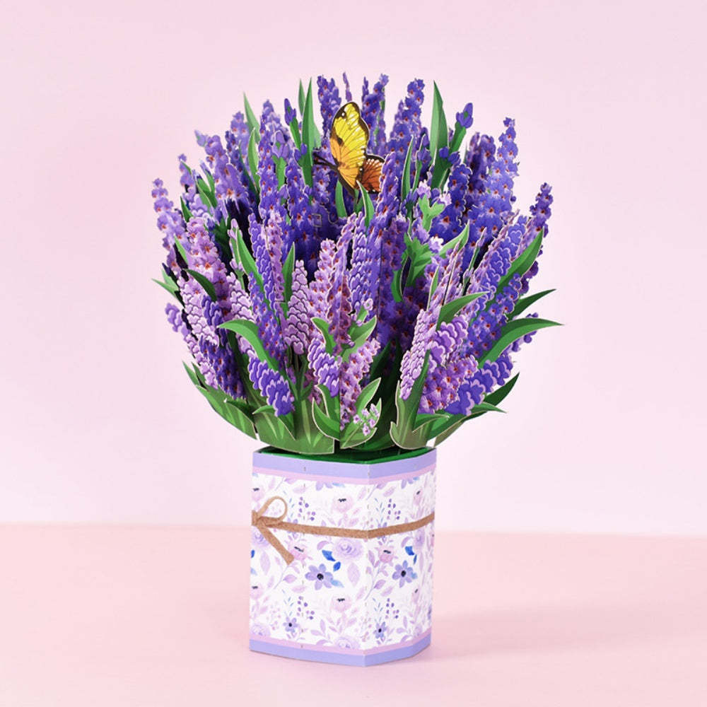 Flower Bouquet Card 3D Greeting Card Mother's Day Gifts for Mum - 