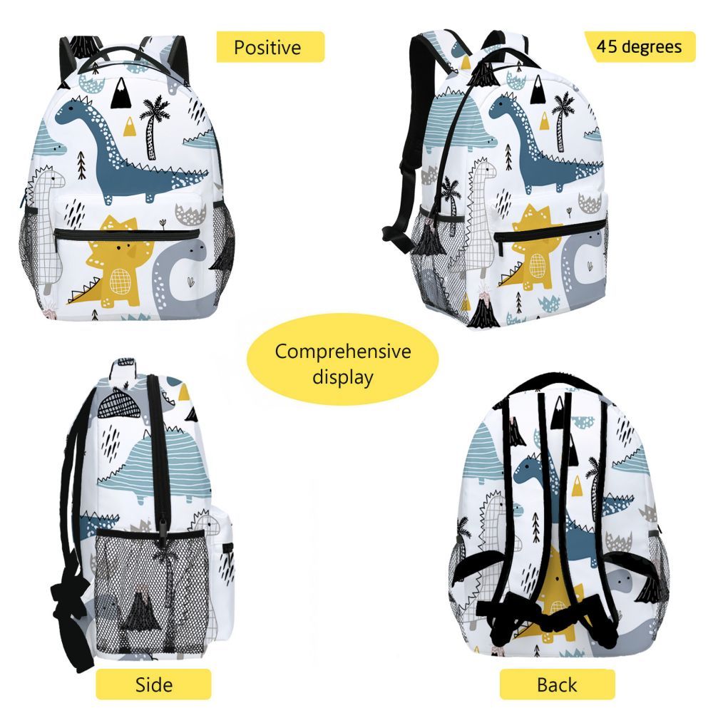 School Backpack Dinosaur Kids Bookbag Preschool Kindergarten School Bag for Boys Girls - mysiliconefoodbag